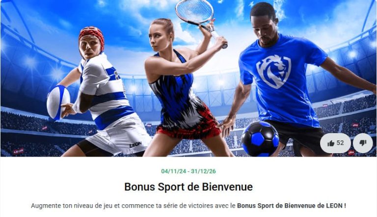 Leon Casino bonus sport bienvenue