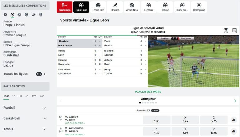 Leon Casino paris sports virtuels